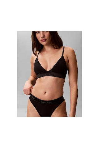 Calvin Klein Lıghtly Lıned Trıang Siyah Hafif Astarlı Üçgen Bralet-16276