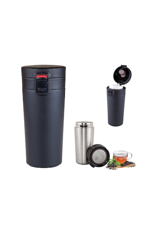 Kişiye Özel 5303 Siyah Çelik Termos Kupa 350Ml