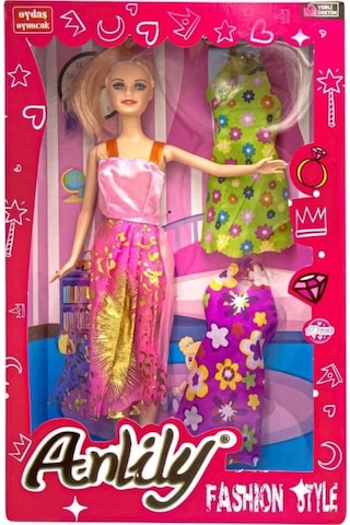 Anlily Yedek Elbiseli Bebek Seti - 02252 Lisinya