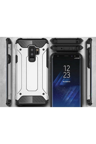 Samsung Galaxy Uyumlu S9 Plus - Kilif Darbe Önleyici Zirh Tank Kapak