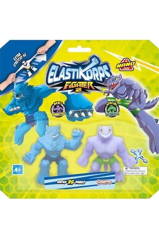 Elastikorps Fighters İkili Paket 7 Cm Rufus Vs Drako Goojitzu