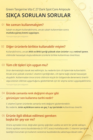 Goodal Green Tangerine Vita C 27 Dark Spot Care Ampoule
