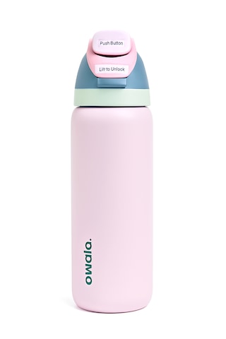 Owala 32 Oz 946 Ml Freesip Çift Katmanlı Paslanmaz Çelik Termos Kilitli Kapak Açık Pembe