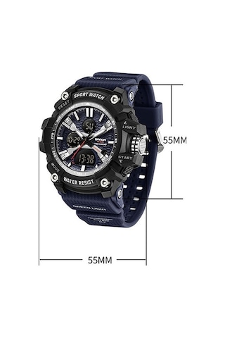 Novahub Sanda Erkekler Elektronik Saat Doğa Sporları Aydınlık Saat Kraliyet Mavisi Çok Renkli Çok Renkli