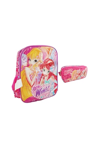 Winx Okul Sırt Çantası Kalemlik Kalem Çantası 2'li Seti