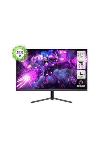 Gamepower Ace A10 23.8" 1 MS 75 Hz HDMI+VGA Full HD RGB VA Oyuncu Monitör