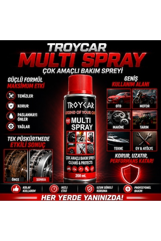 Troycar Çok Amaçlı Sprey 200 Ml 200ml