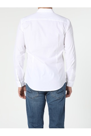 Colin's Super Slim Fit Shirt Neck Erkek Beyaz Uzun Kol Gömlek CL1041350_Q1.V1_WHT