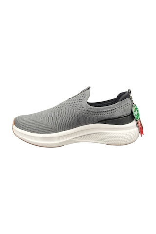 Wickers 3005m Erkek Triko Bağcıksız Ortopedik Günlük Sneaker Yürüyüş Ayakkabı Füme