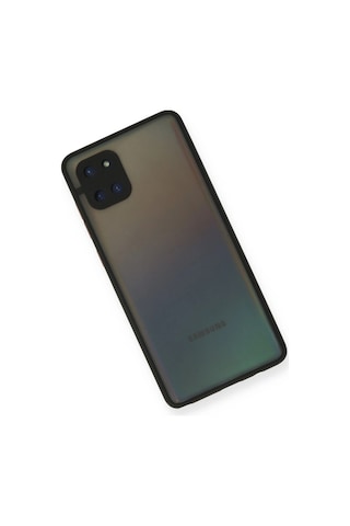 Newface - 923 - Samsung Galaxy Uyumlu A81 / Note 10 Lite Kılıf Montreal Silikon Kapak - Csmo-tex - - Siyah