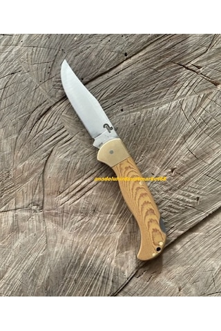Dmr 4116n Çakı Özel Çelik Çakı Cep Çakısı Kamp Çakısı Carbon Çelik 19cm Sarı