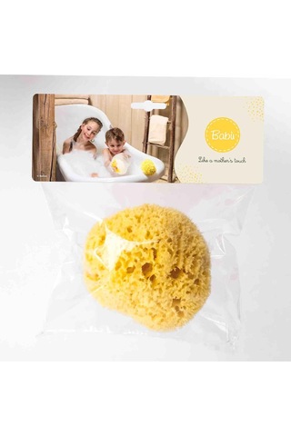 Lexroo %100 Doğal Akdeniz Süngeri - Bebek Banyo Süngeri - Size:8