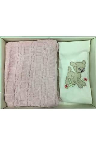 Gelin Home Kuzu Desen Triko Battaniyeli Bebek Nevresim Takımı