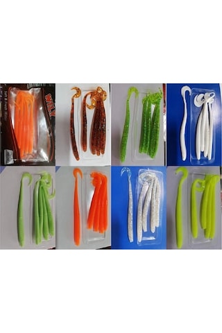 Wily Curly Silikon Yem 4.5 G 130 Mm 5 Li Paket Renk:5