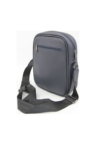 Granit 011 Suni Deri Çapraz Çanta - Lacivert - Lacivert