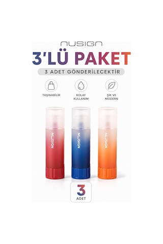 Nusıgn Güçlü Yapıştırıcı Stick 15 G Şeffaf Güçlü 3 Adet