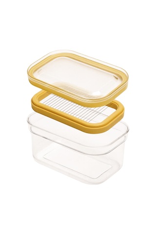 Tereyağı Lover's Essential: Sakinsiz Dilimleme Ve Organize Depolama İçin Nem Geçirmez Peynir Soğutucu Kutusu Çok Renkli