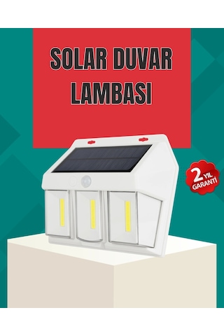 Dış Mekan Solar Duvar Lambası 120 Hareket Algılama, 3 Işık Modu Çok Renkli