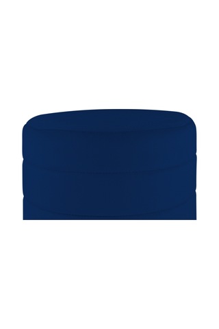 Lungo Roller Silver Kaplama Luxery Puf-mavi Babyface Kumaş Pofuduk Oturma Pufu&makyaj Pufu&bench