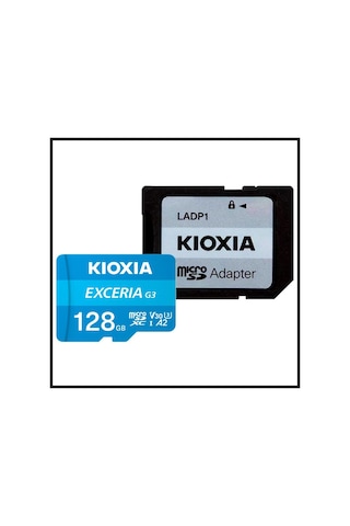 Kıoxıa 128gb Exceriag2, Lmex3l128gg2, A2 V30 4k, Cl10, 160mb/s, Microsd Kart Bellek Sd Adaptörlü