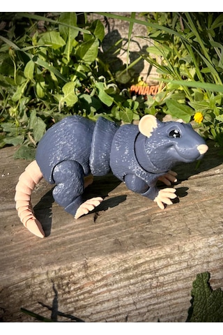 Sıçan Oyuncak Figür 3d Hareketli Organik Vip Model- Büyük Boy