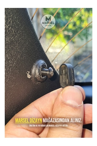 Marsel Dizayn Honda Civic Mk8 Pandizot Ipi Tutucu Pimi - 2 Adet - Siyah