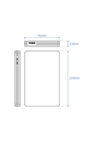 Codegen 2.5" Usb 3.0 Taşınabilir Hdd Disk Kutusu Cdg-Hdc-30Ba