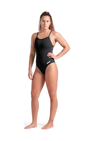 Arena Team Swimsuit Light Drop Solid Fl Kadın Siyah Yüzücü Mayo 004767550