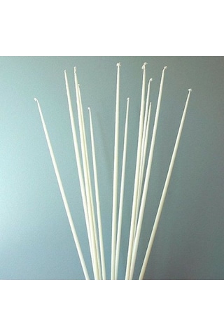 Vıp 35 Cm 8 Pcs Church White Candles Beyaz Arınma Mumu 8 Adet Beyaz İnce Mum Beyaz Kilise Mumu Renkli