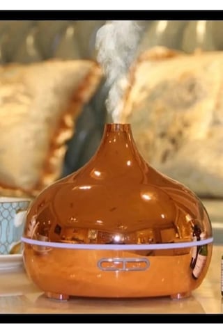Ha Nemlendirici Parlak Gold Aromatik Oda Kokusu 550 Ml Kahve Aroma Difüzörü Buhar Nemlendırıcı
