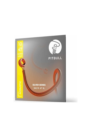 Pitbull Strings Silver Series Sag 10-47 Sl Takım Tel Akustik Gitar Teli 010-047