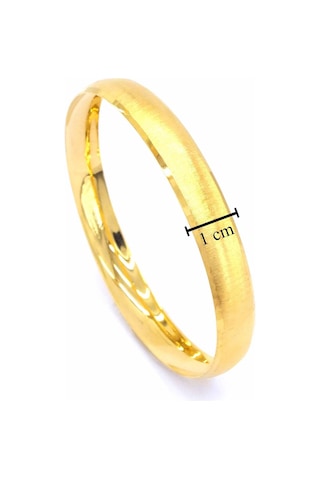 22 Ayar Altın Kaplama 10 Mm Bilezik Blz-1158 Altın