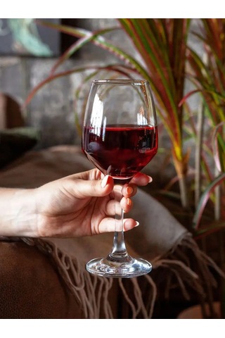 Pasabahce 400 Ml Şarap Bardakları 6'lı Cam Set 12160169 Beyaz