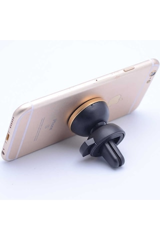 Kilifone - Telefon Tutucu New Magnetic Air Vent Mount Araç Telefon Tutucu - Gold - T4526 Gold