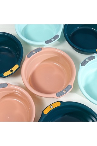 Sones Ev Tipi Asılı Kalınlaştırılmış Çift Kulaklı Kaymaz Lavabo Rastgele Renk Büyük Çok Renkli