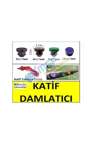 Rivulis Katif Basınç Ayarlı Damlatıcı- Debi Seçenekli Ürün.