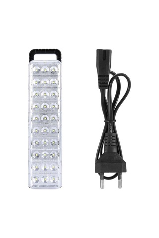 Konesam 30 Led Akıllı Acil Işık - Ev Ve Kamp Kullanıma Uygun, Beyaz Işık 2 Seviye, Duvar Montajlı/el Tutan/üstte Konulabilir, Yüksek Verimli Pil, Avrupa Standartı 220v-240v Beyaz