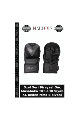 Özel Seri Bireysel Güç Müsabaka Tke-130 Siyah Xl Beden Mma Eldiveni