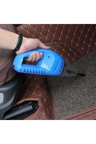 Gajeena Oto Süpürgesi 120w Yüksek Güçlü, Islak-kuru Kullanım, Ultra Emme Gücü, Hepa Filtre - Turuncu