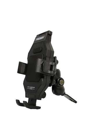 Motosiklet Telefon Tutucu Ayna Bağlantılı Titreşim Modüllü Tüm Motorlara Uygun Motor Telefon Tutucu