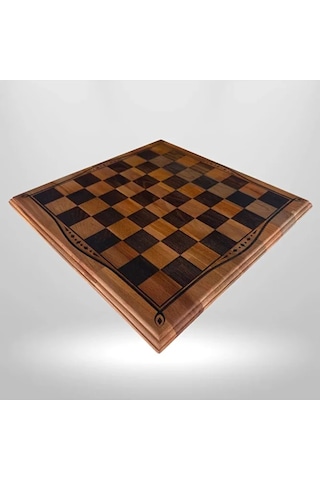 Mc29 Metal Satranç Takımı - Doğal Ahşap Kayın Tahta - El Yapımı Antik Metal Taşlar