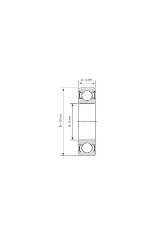 699 2rs Minyatür Rulman 9x20x6 Mm 10 Adet