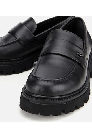 Hotiç Kadın Deri Siyah Yumuşak Dokulu Günlük Loafer 01ayh313620a100 Siyah