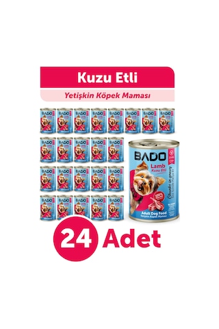 Bado Yetişkin Yaş Köpek Maması Kuzu Etli 400gr 24'lü
