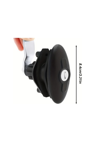 Willowhaven Siyah 1 Adet Karavan Kapı Kilidi T Tipi Pvc Mekanik Kombinasyon Kilit Seti