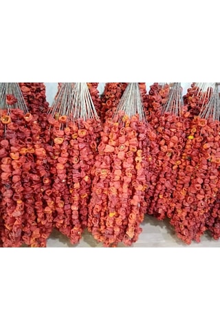 Yeni Mahsülden Kurutulmuş Kurutmalık Kırmızı Kuru Tatlı Biber 1 Dizi 50 Adetli