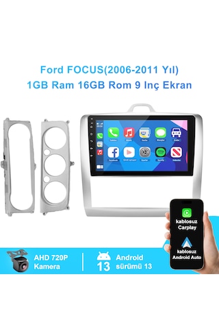 Ford Focus 2006-2011 Yıl 1gb Ram 16gb Rom Carplay Navigasyon