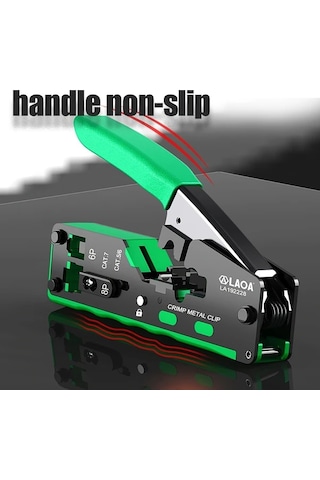 Xuweiwei La192238 Laoa Ag Kablosu Sıkma Aracı Rj45 Sıkma 8p8c Rj45 6p2c 6p4c 6p6c Rj11 Rj12 Cat5 5e 6 7 Metal Yapı Çok Fonksiyonlu