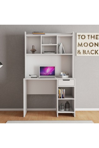 Loft Çalışma Masası Beyaz