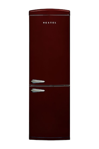 Vestel Retro NFK37201 Bordo 330 LT No-Frost Kombi Tipi Buzdolabı